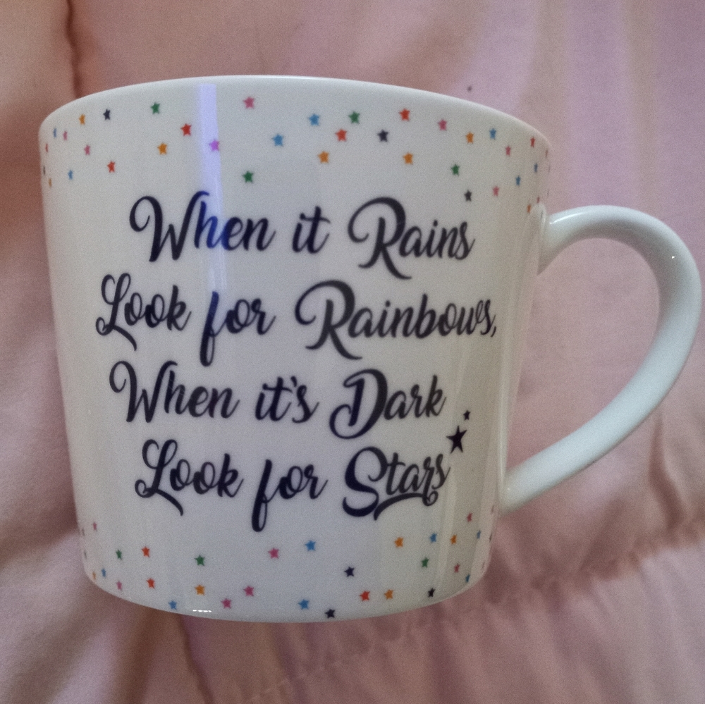 Cooksmart Fine China Positivity Rainbow & Stars mug